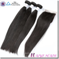 Large Stock Cheap 16 18 20 Inch Double Weft Free Shedding Full Ends Virgin Hair